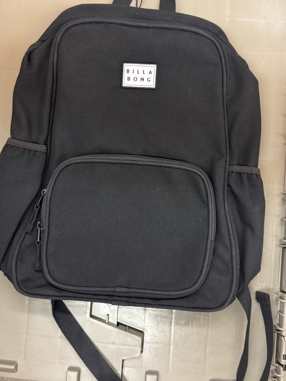 Billabong Black Men's Backpack with Front Pocket